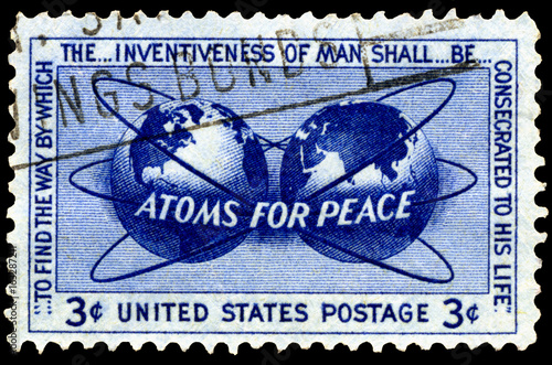 Atoms for Peace Postage Stamp