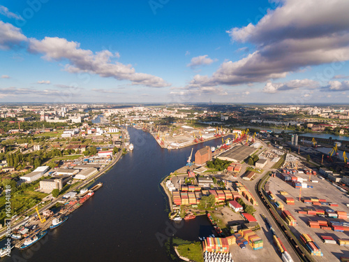 Port of Kaliningrad, top view