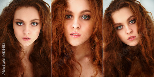 Porter is a beautiful red-haired girl with beautiful . Natural beauty, natural hair color.Ginger