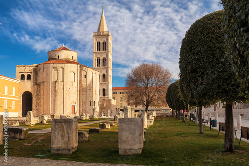 St.Donatus church on the Roma Forum in Zadar. Croatia.