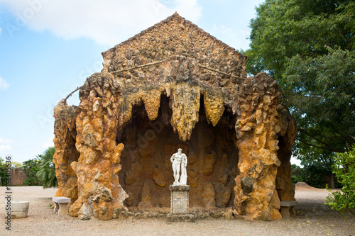 Pavillion of Parrots n in Sama Park, Catalonia