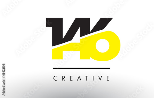 146 Black and Yellow Number Logo Design.