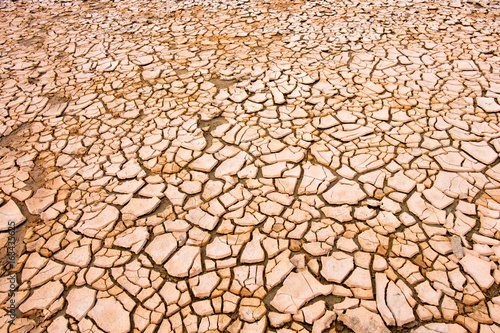 Dry soil in cracks. Concept of climate change