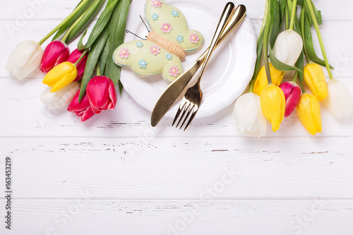 Festive table setting.