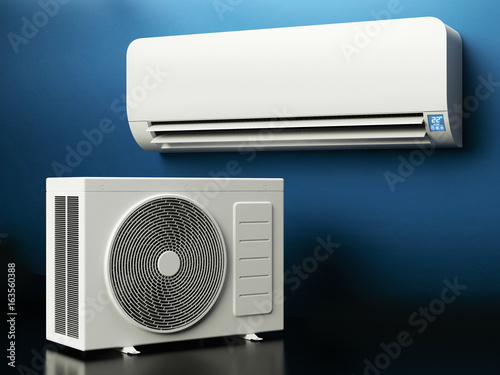 Air Conditioner System - dark background