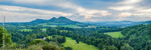 Scott's View looking to the Eildon Hills in the Scottish Borders. Scotland UK, Europe