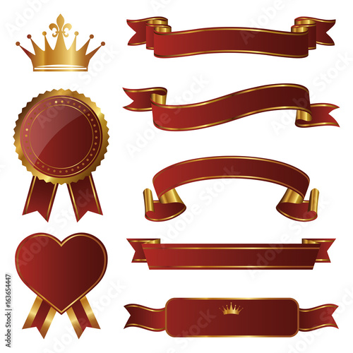 set of emblems