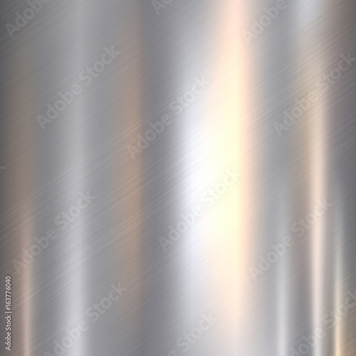 Metal, stainless steel texture background with reflection