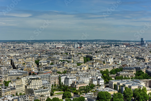 Aerial View of Paris, France