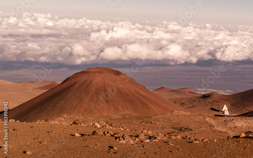 Cinder cone around Mauna Kea, the Island of Hawaii 