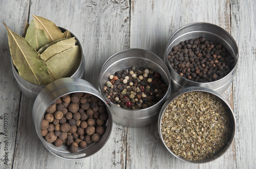 Containers with spices