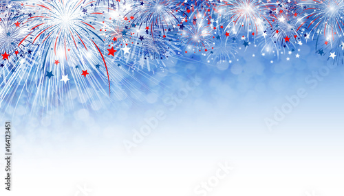 Fireworks background design with copy space