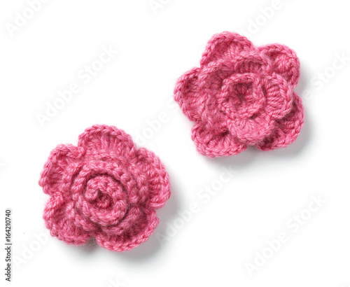 crochet colorful flower