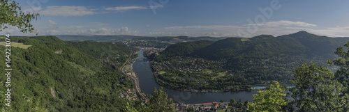 View for valley of river Labe