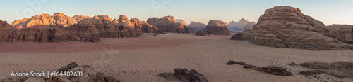 Wadi Rum desert Panorama