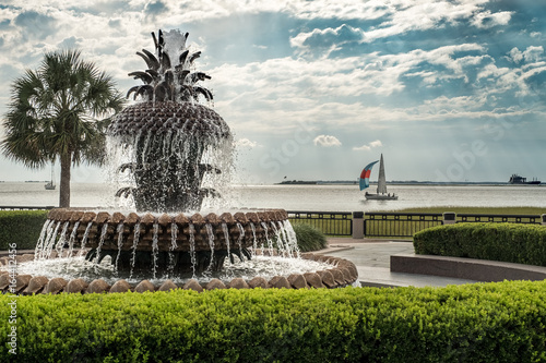 Charleston South Carolina Pineapple Park Fountain