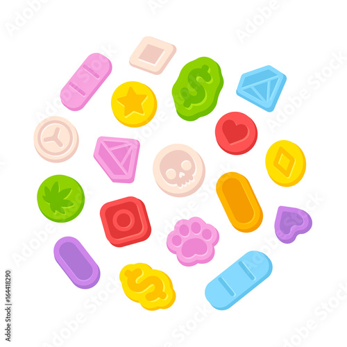 Ecstasy MDMA pills