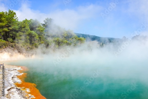 Rising Mist at the Thermal Wonderland New Zealand