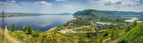 Panorama of Shiryaevo village Samara region