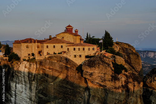 View of the ancient Meteor monasteries of continental Greece