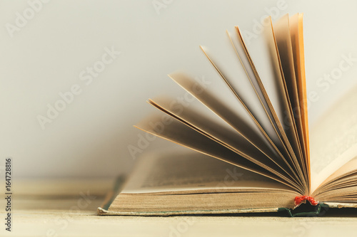 Composition with books on the table