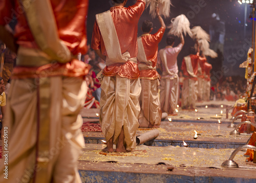 Puja ceremony in Varanasi, India, November 2015