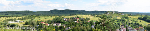 Rezerwat Sokole Góry. Widok z zamku w Olsztynie k/ Częstochowy