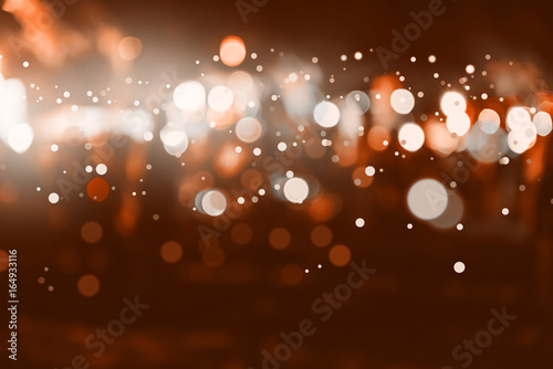 Abstract background. Bronze gold-colored blur. Circle blur