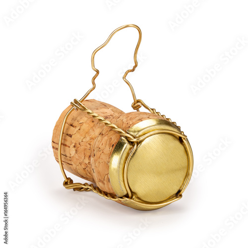 Champagne cork with clipping path