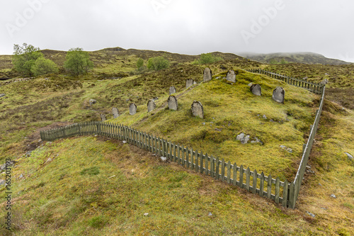 Scottish graveyard near blackwater reservoir