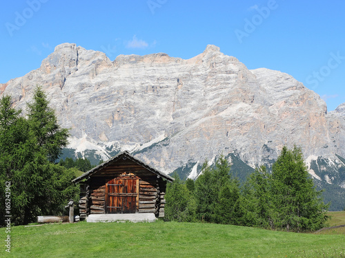 Barns and huts of the Dolomites, Val Badia, Sud Tirol, Italy