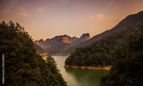 Baofeng Lake Scenic Area at the Wulingyuan National Park in Zhangjiajie, China