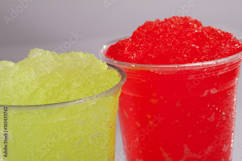 slush drink in plastic cup