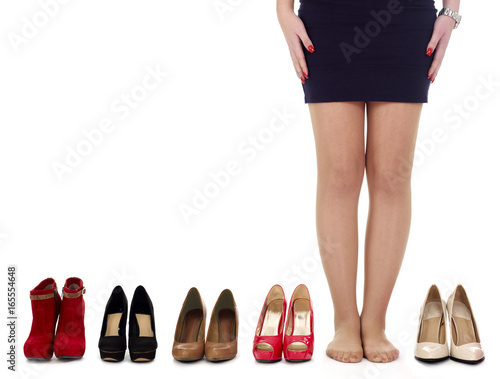 Woman legs and shoes