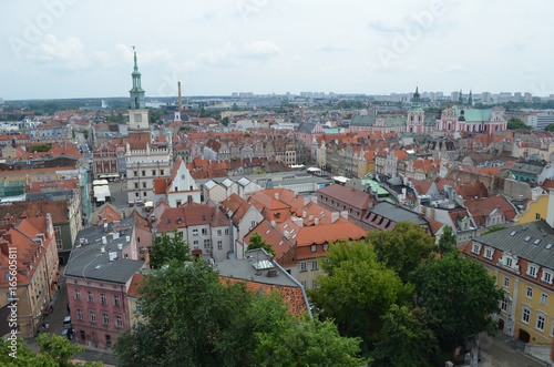 Poznań z lotu ptaka latem/Aerial view of Poznan in summer, Greater Poland, Poland