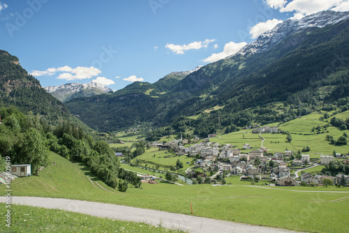 San Carlo Poschiavo, view from Bernina Express