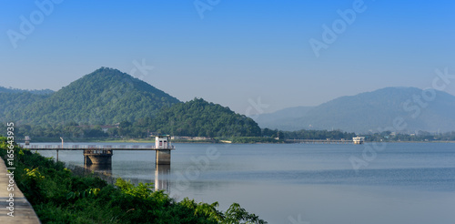 Landscape of reservoir in Thailand