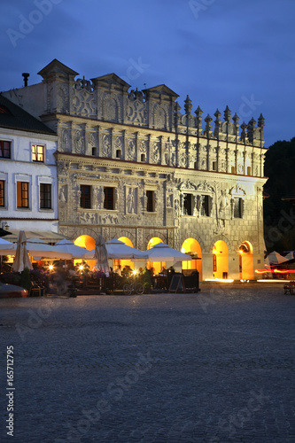 House of St. Nicholas and house of St. Krzysztof in Kazimierz Dolny. Poland