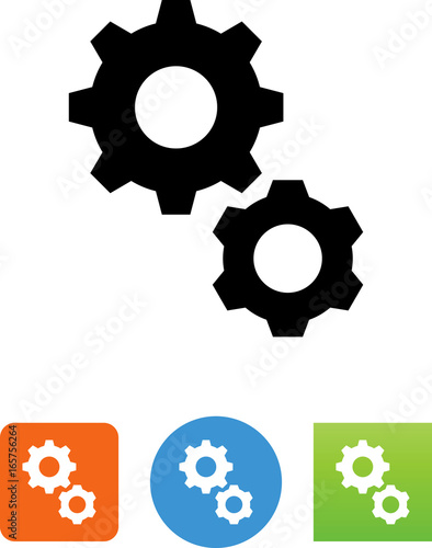 Gears Icon - Illustration