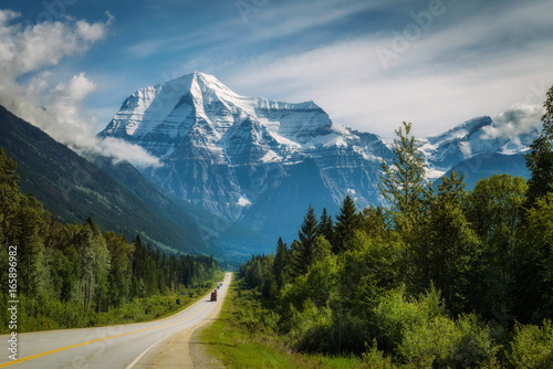 Yellowhead Highway in Mt. Robson Provincial Park, Canada