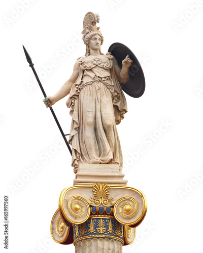 Athena statue, the ancient goddess of philosophy and wisdom