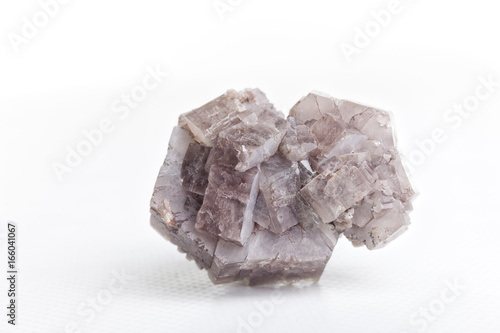 Aragonite on white background.