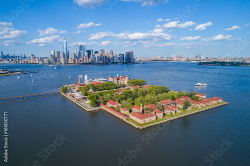 Ellis Island aerial photo