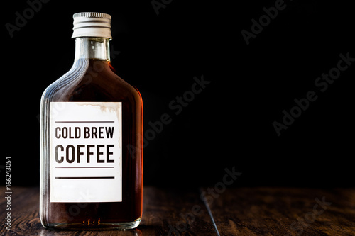 Cold brew coffee in a bottle.