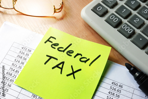 Stick with words federal tax and financial documents.