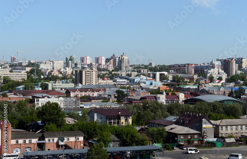 View of the city of Barnaul from the mountainous part.