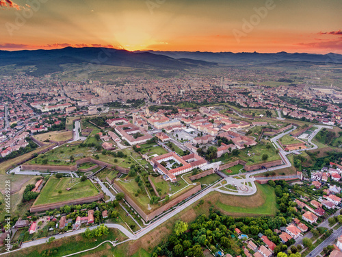 Alba Iulia vauban style medieval walled fortress