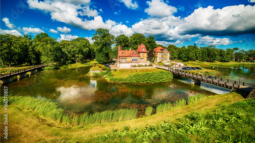 Saarema Island, Estonia: Kuressaare Episcopal Castle in the summer 