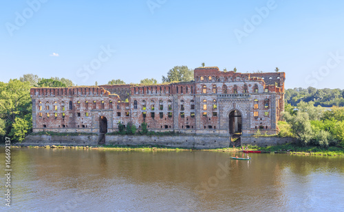 Ruins of granary - Modlin Fortress (Twierdza Modlin), big 19th century fortresses in Poland. It is located in Nowy Dwor Mazowiecki, district Modlin on Narew river, 50 km north of Warsaw