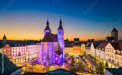 Weihnachtsmarkt in Regensburg, Deutschland